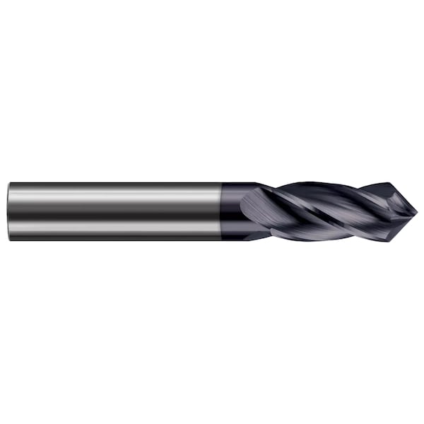 Drill/End Mill - Helical Tip - 4 Flute 0.1250" (1/8) Cutter DIA x 0.5000" (1/2) Length of Cut